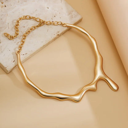 Geometric Torque Necklace & Earrings Set