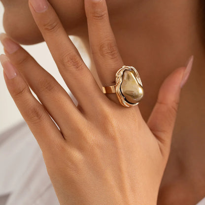 Baroque Irregular Pearl Ring Set