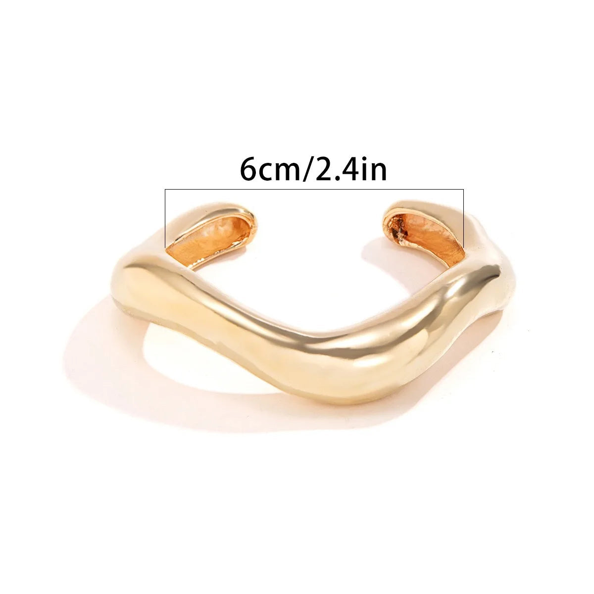 Bold Geometric Cuff Bangle