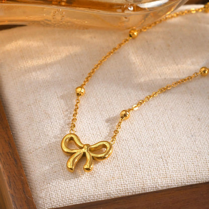 Bow Pendant Necklace