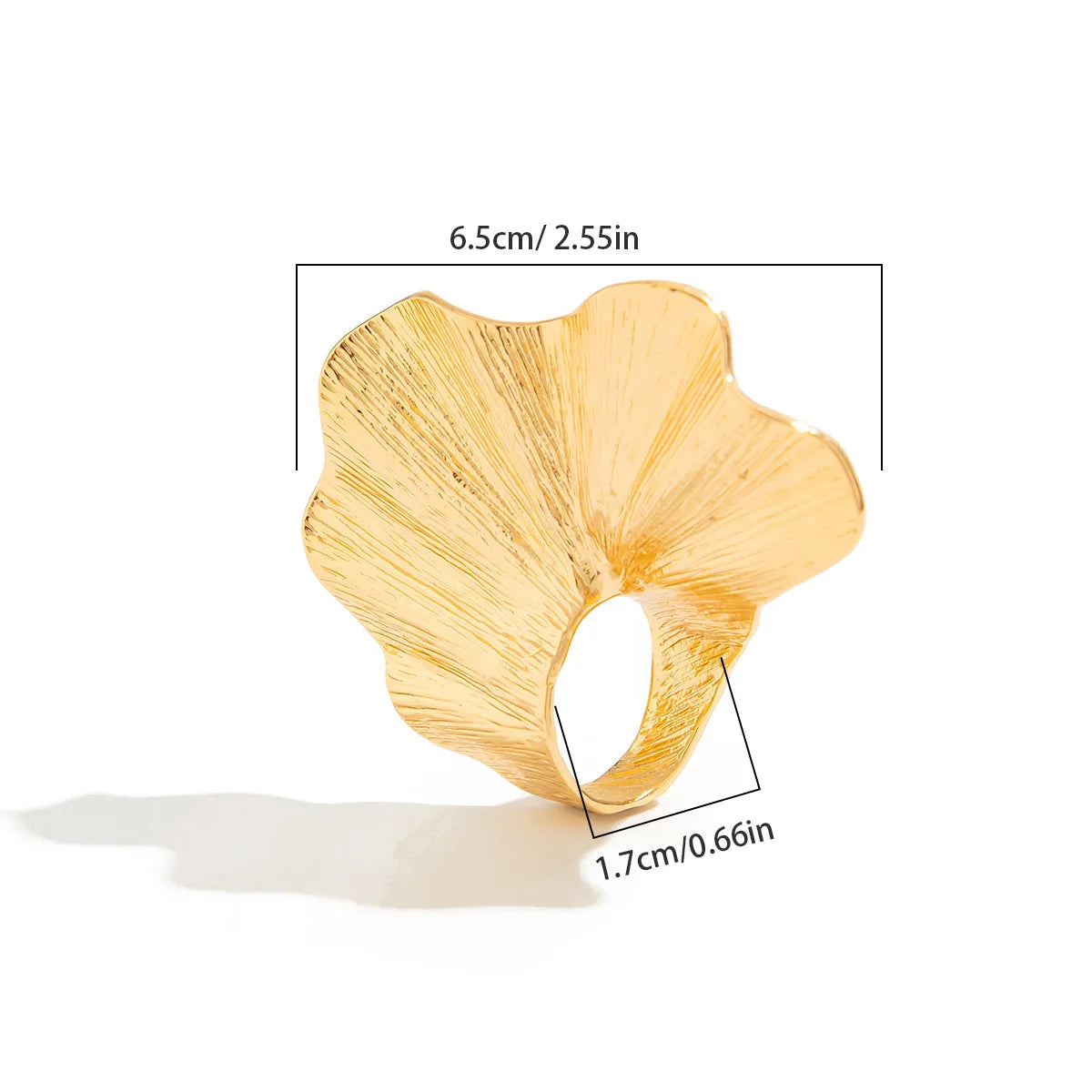 Leaf-Inspired Knuckle Ring