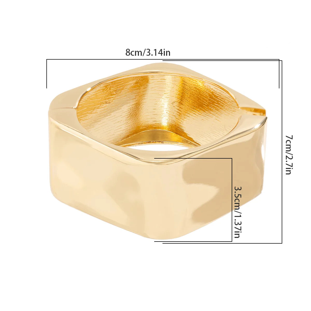 Bold Sculptural Cuff Bangle