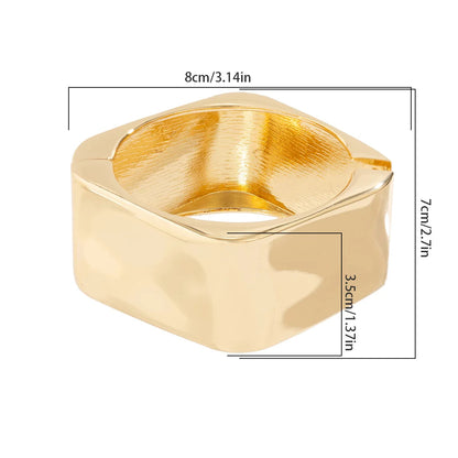 Exaggerated Irregular Wide Cuff Bangle