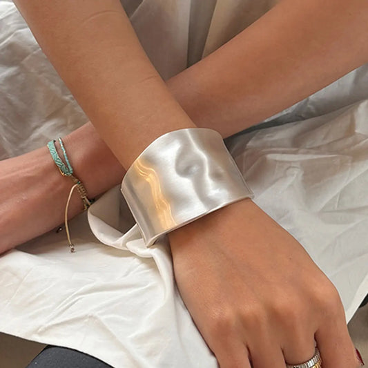 Bold Asymmetric Metal Bangle