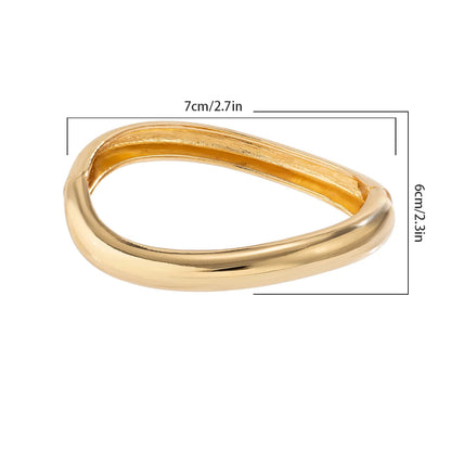 Bold Sculptural Cuff Bangle