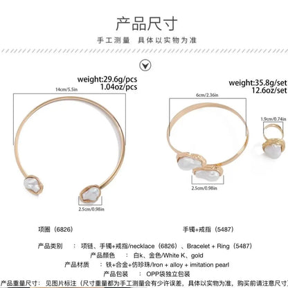 Baroque Pearl Jewelry Set