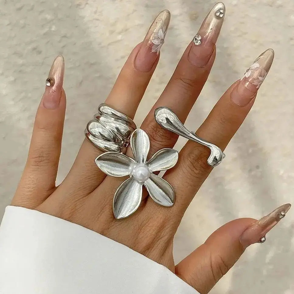 Irregular Pearl Statement Ring
