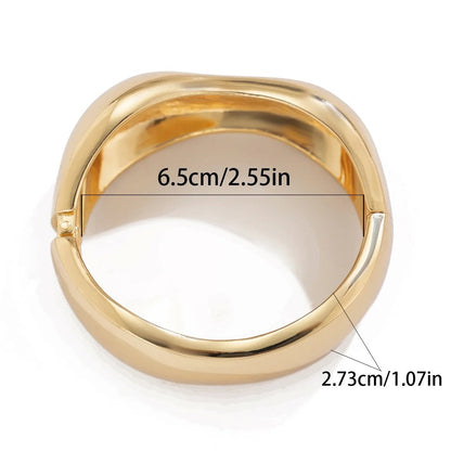 Irregular Metal Cuff Bangle