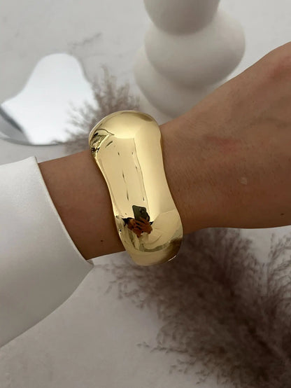 Bold Geometric Cuff Bangle
