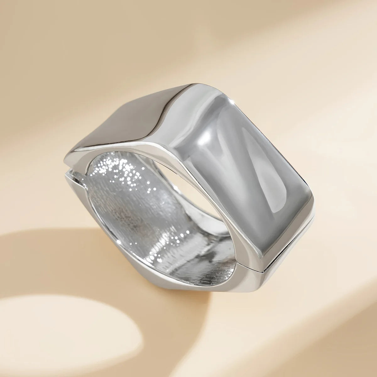Bold Sculptural Cuff Bangle
