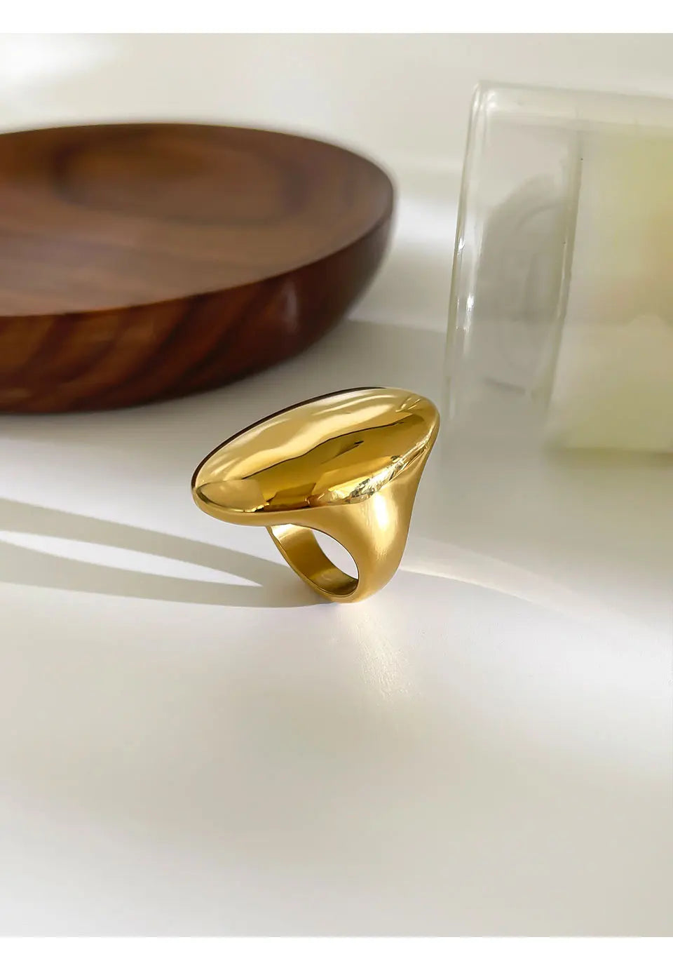 Neo-Gothic High-Polish Dome Ring