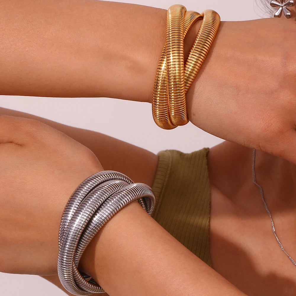 Minimalist Cuff Bangle Set