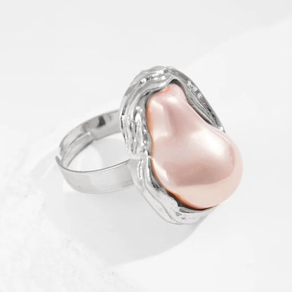 Baroque Irregular Pearl Ring Set