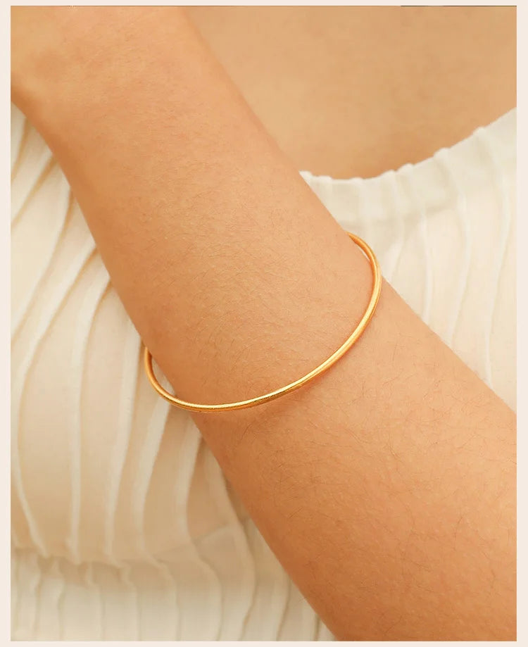 Thin Minimalist Bangle Bracelet