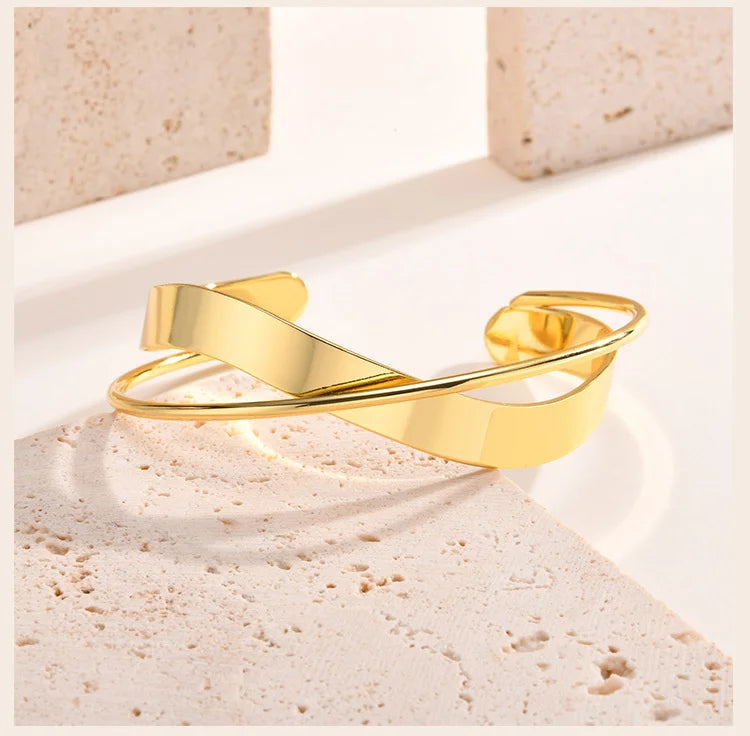 Classic Twisted Cuff Bangle