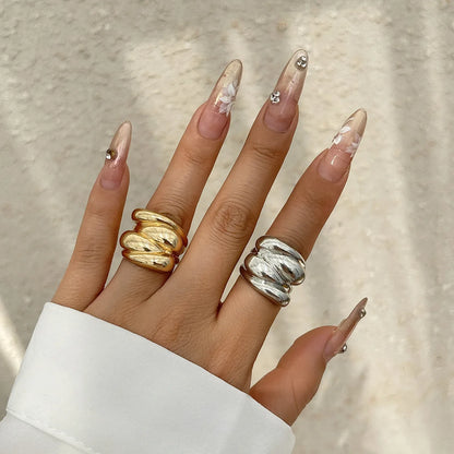 Irregular Pearl Statement Ring