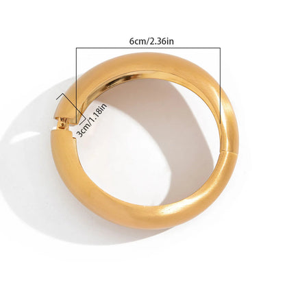 Bold Sculptural Wave Cuff Bracelet