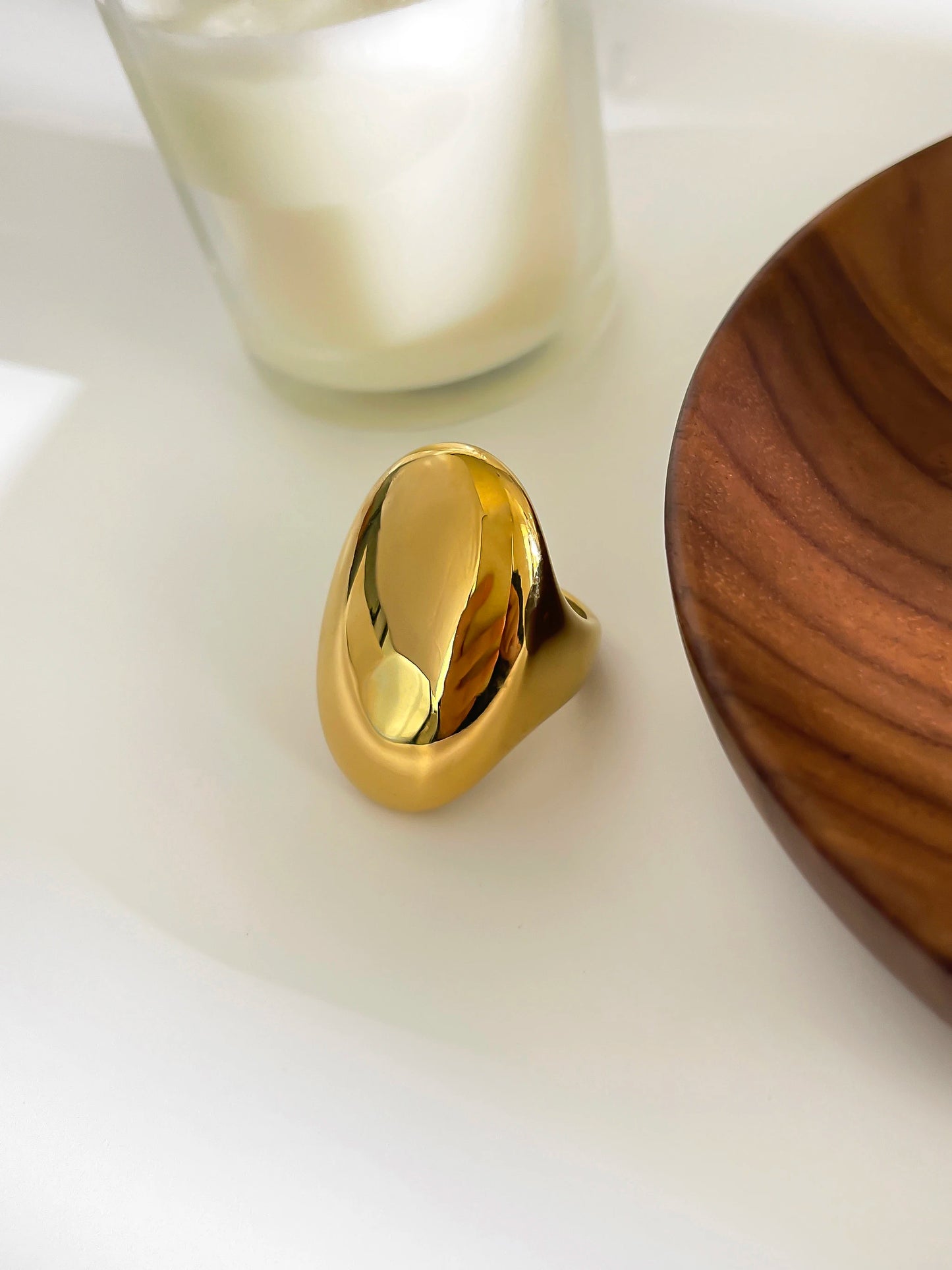 Neo-Gothic High-Polish Dome Ring