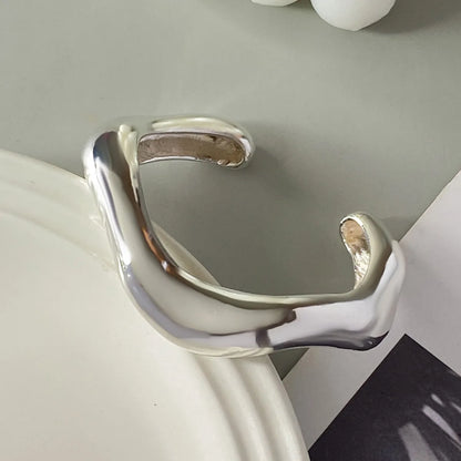 Irregular Metal Cuff Bangle