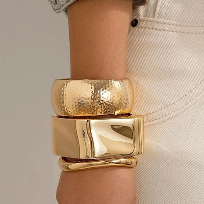 Exaggerated Irregular Wide Cuff Bangle