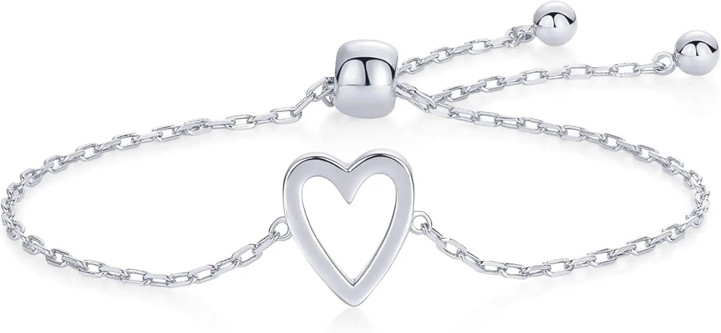 Matching Heart Charms Bracelet