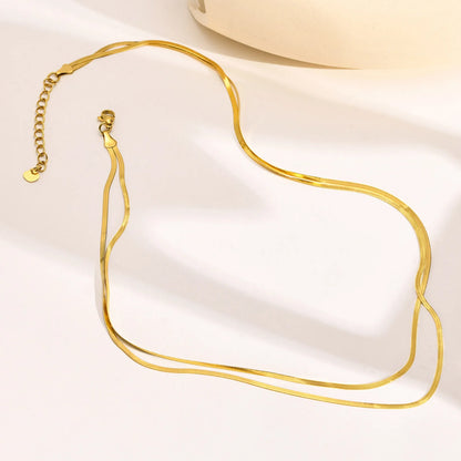 Rope Chain Layered Double Necklace