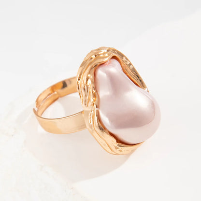 Baroque Irregular Pearl Ring Set