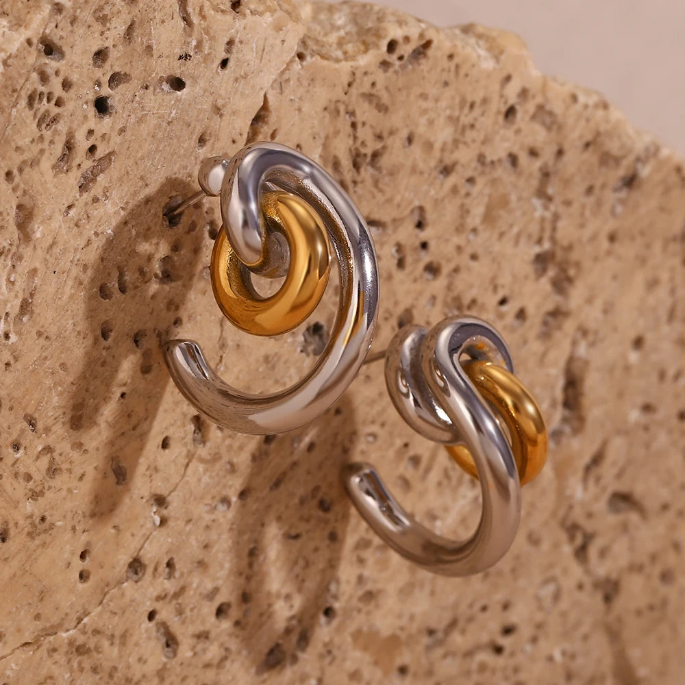 Irregular Statement Drop Earrings