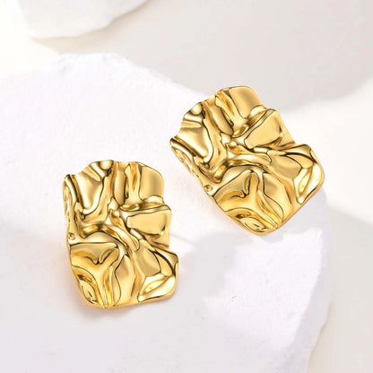 Corrugated Drop Earrings