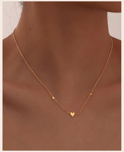 Heart Clavicle Necklace