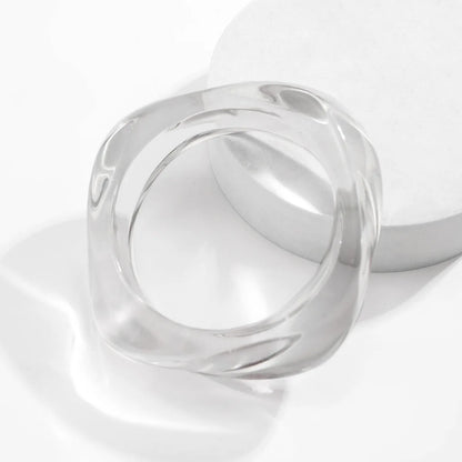 Geometric Irregular Acrylic Bangle