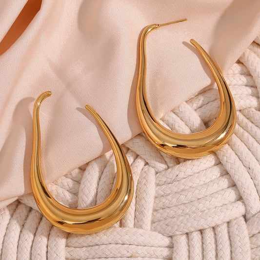 Large Geometric Hoop Earrings