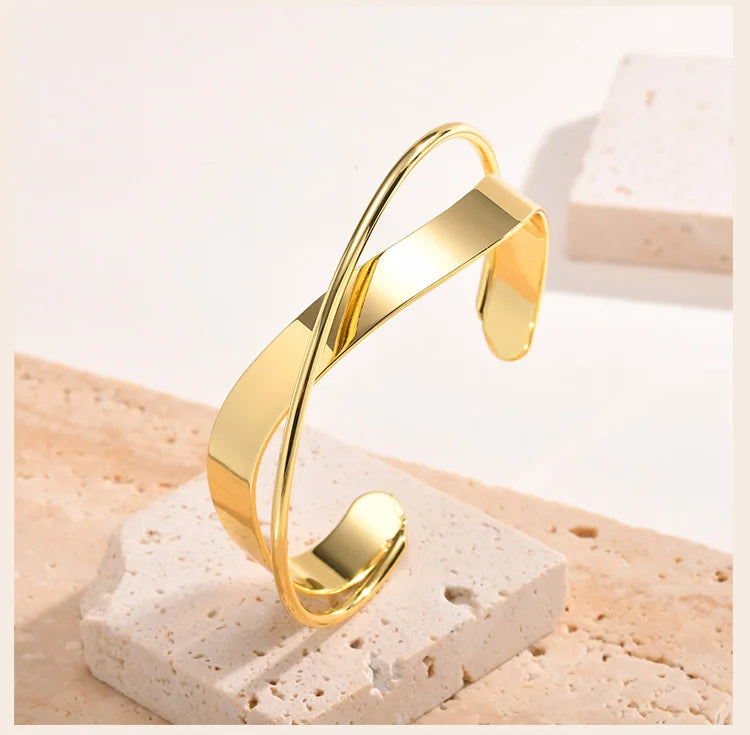Classic Twisted Cuff Bangle