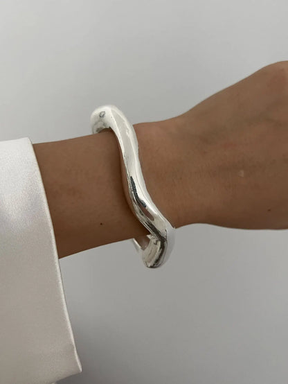 Bold Geometric Cuff Bangle