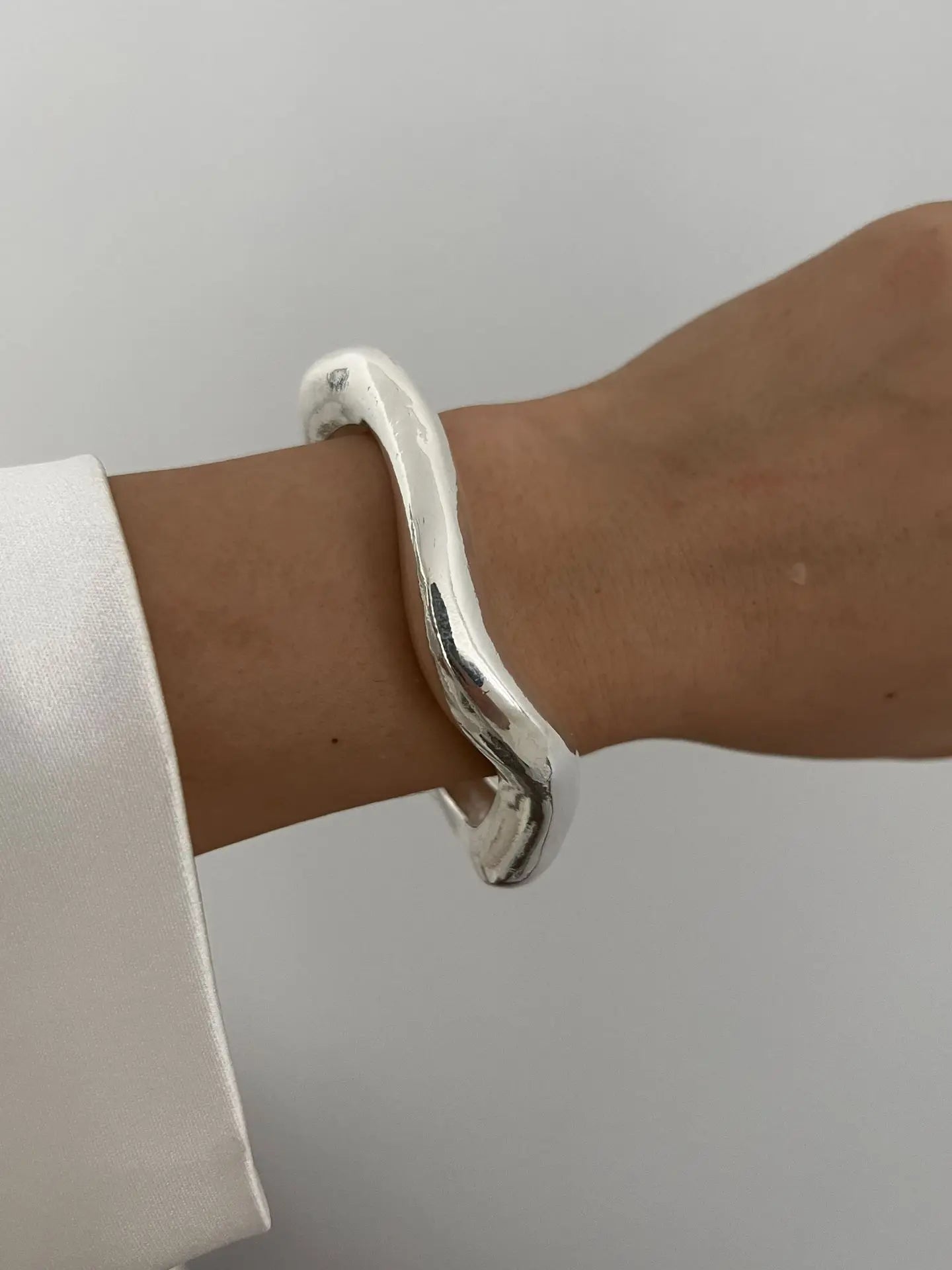 Irregular Metal Cuff Bangle