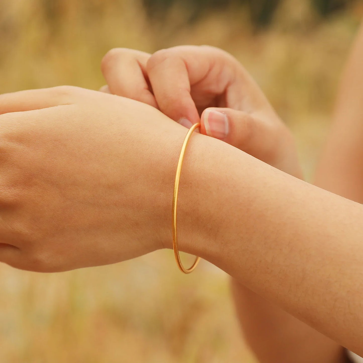 Thin Minimalist Bangle Bracelet