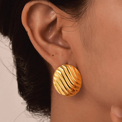 Statement Chunk Stud Earrings