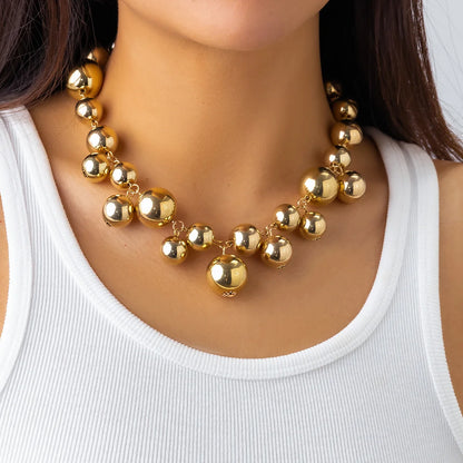 Statement Pearl Beaded Choker Necklace