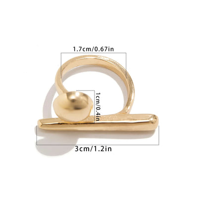 Minimalist Geometric Knuckle Ring