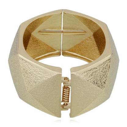 Statement Geometric Wide Cuff Bangle