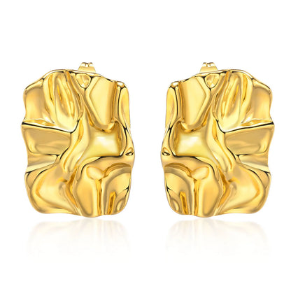 Corrugated Drop Earrings