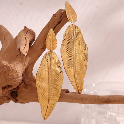 Elegant Botanical Drop Earrings