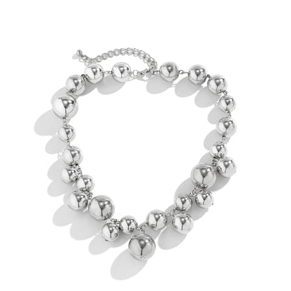 Statement Pearl Beaded Choker Necklace