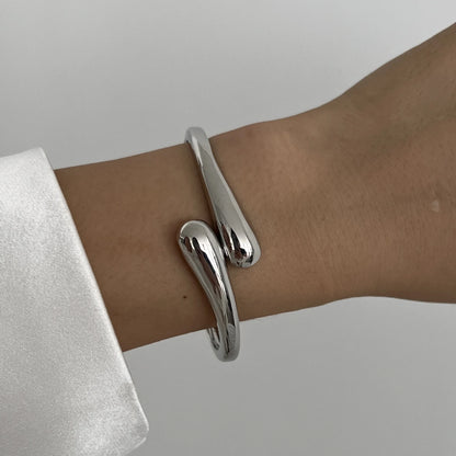 Bold Sliver Geometric Cuff Bangles