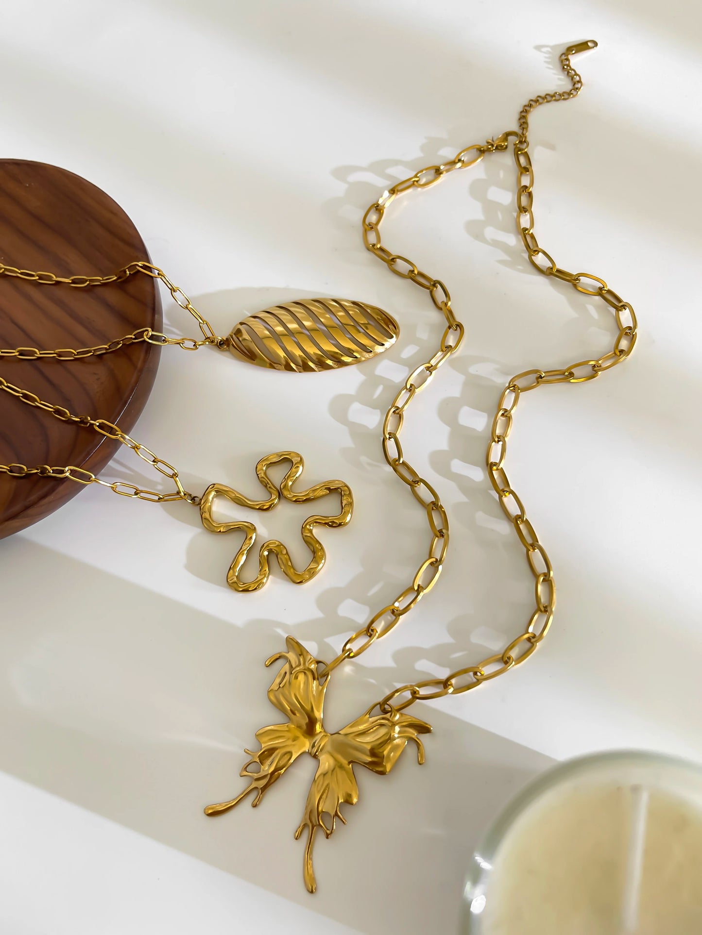 Statement Butterfly Pendant Necklace