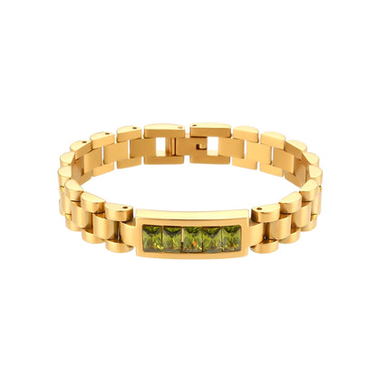 Elegant High-Resilience CZ Chain Bracelet