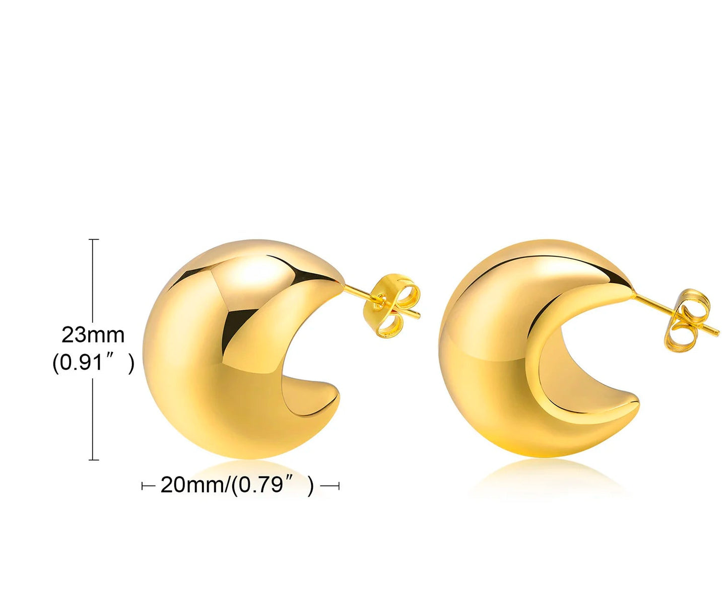 Chunky Geometric Hoop Earrings
