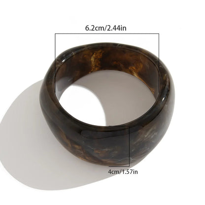 Bold Resin Acrylic Wide Bangle