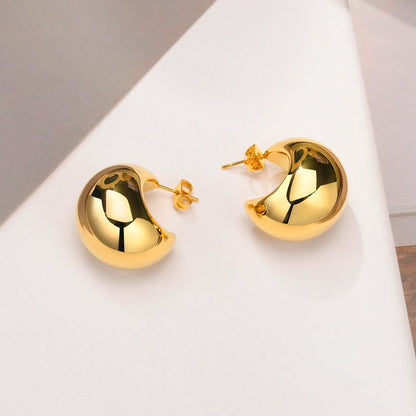 Chunky Geometric Hoop Earrings