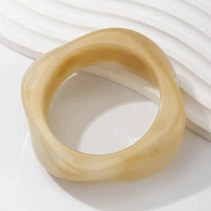 Geometric Irregular Acrylic Bangle